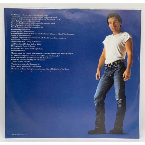 BRUCE SPRINGSTEEN 1984 Born In The U.S.A. Vinyl LP /QC 38653 w/ Hype Sticker NM - Picture 6 of 10